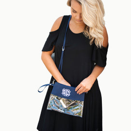Personalized Navy Clear Stadium Purse - Custom Creations of Jacksonville