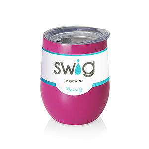 Promotional 12 oz Swig Life™ Stainless Steel Stemless Wine Tumbler